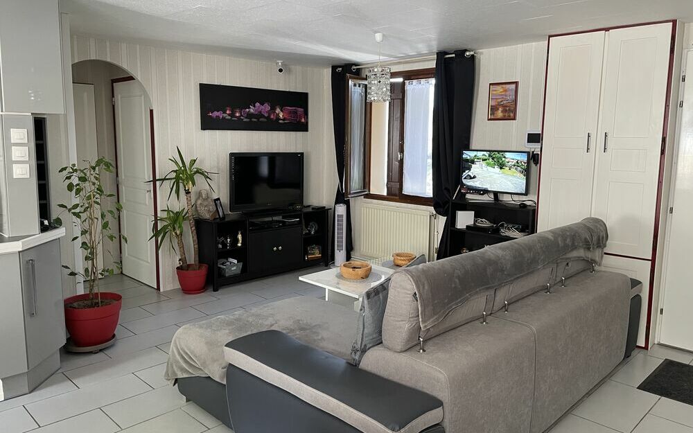 Villa plain-pied : Espace salon