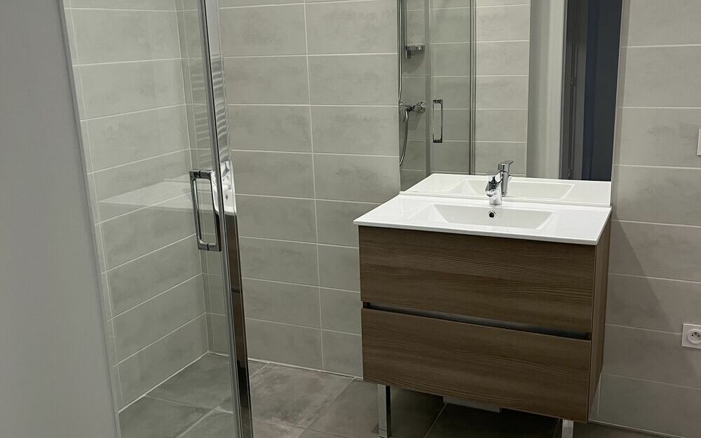 Appartement neuf 45,80 m² : Salle d'eau