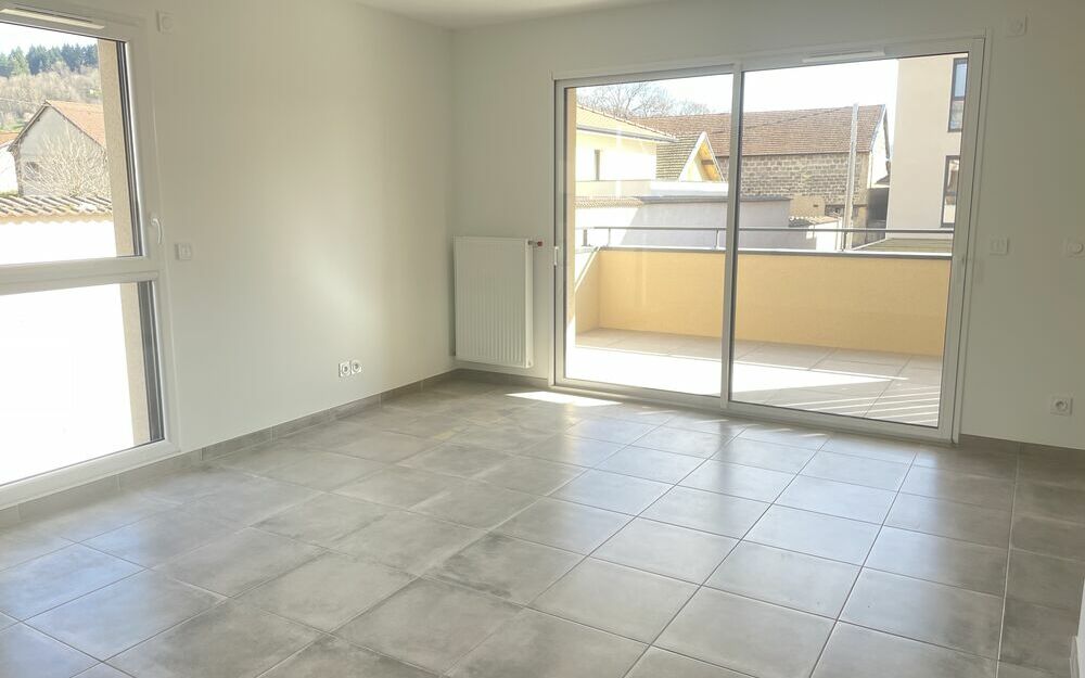 Appartement neuf 45,80 m² : Séjour-salon