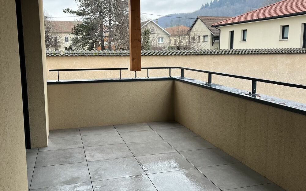 Appartement neuf 45,80 m² : Terrasse