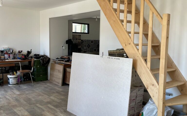 Maison rénovée 108,27 m² : Séjour-salon